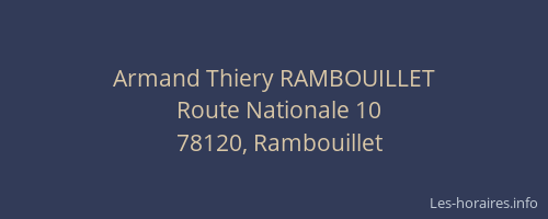 Armand Thiery RAMBOUILLET