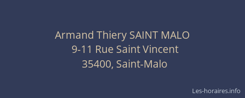 Armand Thiery SAINT MALO