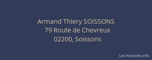 Armand Thiery SOISSONS