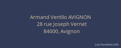 Armand Ventilo AVIGNON