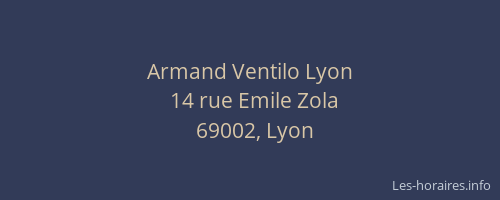 Armand Ventilo Lyon