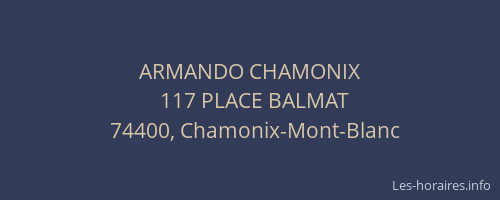 ARMANDO CHAMONIX