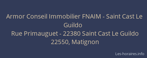 Armor Conseil Immobilier FNAIM - Saint Cast Le Guildo