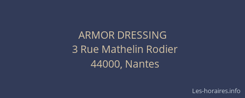 ARMOR DRESSING