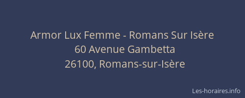 Armor Lux Femme - Romans Sur Is&egrave;re