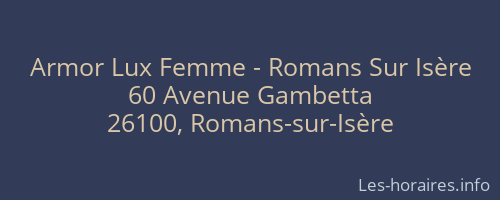Armor Lux Femme - Romans Sur Isère