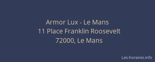 Armor Lux - Le Mans