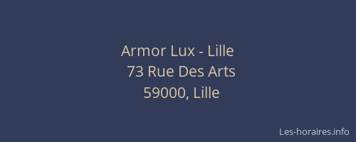 Armor Lux - Lille