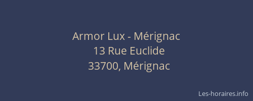 Armor Lux - Mérignac