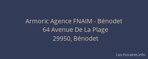 Armoric Agence FNAIM - B&eacute;nodet