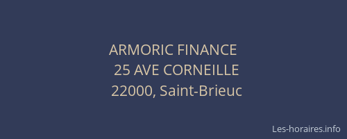 ARMORIC FINANCE