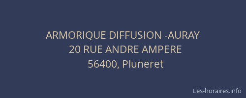 ARMORIQUE DIFFUSION -AURAY