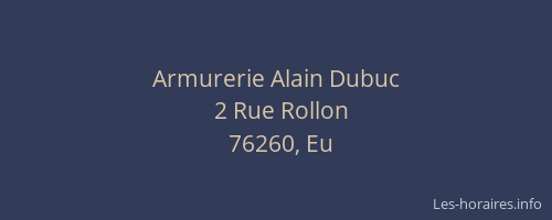 Armurerie Alain Dubuc
