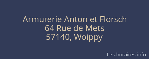 Armurerie Anton et Florsch