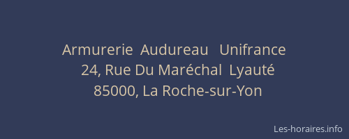 Armurerie  Audureau   Unifrance