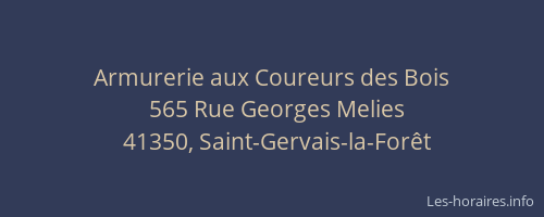 Armurerie aux Coureurs des Bois