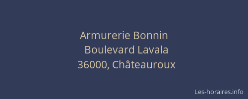Armurerie Bonnin