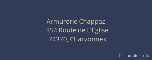 Armurerie Chappaz