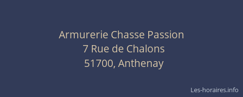 Armurerie Chasse Passion