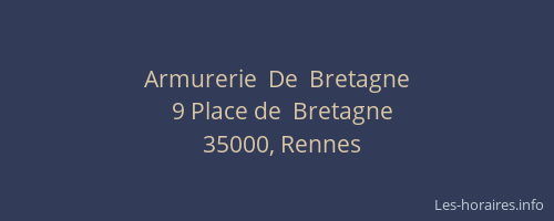 Armurerie  De  Bretagne