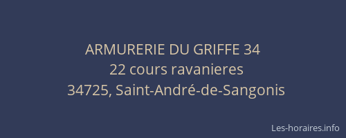 ARMURERIE DU GRIFFE 34