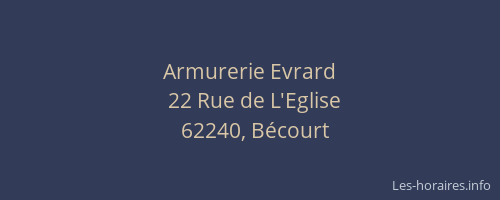 Armurerie Evrard