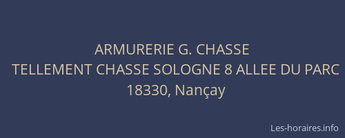 ARMURERIE G. CHASSE