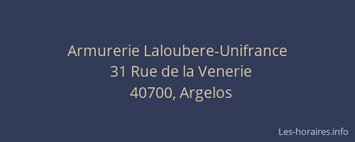 Armurerie Laloubere-Unifrance