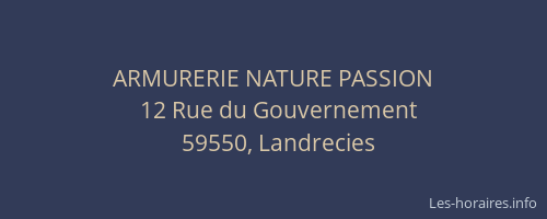 ARMURERIE NATURE PASSION