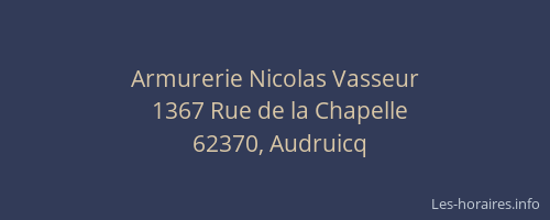 Armurerie Nicolas Vasseur