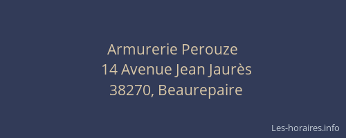 Armurerie Perouze