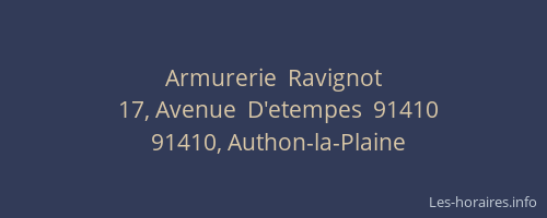 Armurerie  Ravignot