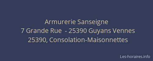Armurerie Sanseigne