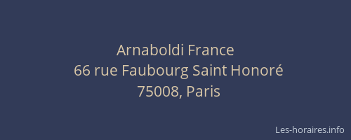 Arnaboldi France