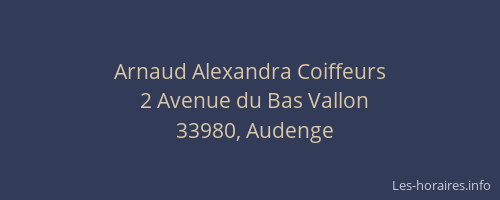 Arnaud Alexandra Coiffeurs