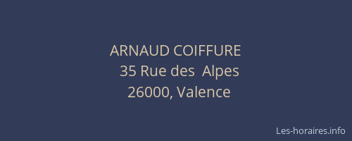 ARNAUD COIFFURE