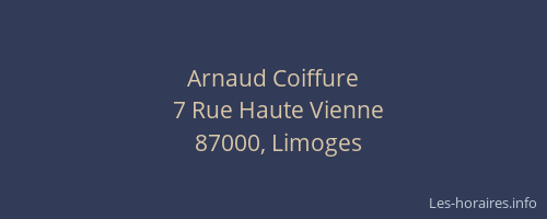 Arnaud Coiffure