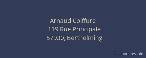 Arnaud Coiffure