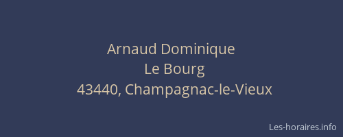 Arnaud Dominique