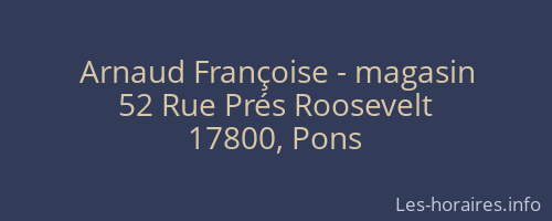 Arnaud Fran&ccedil;oise - magasin
