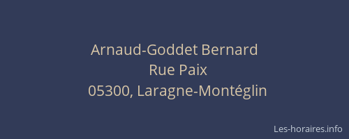 Arnaud-Goddet Bernard