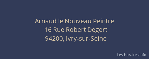 Arnaud le Nouveau Peintre