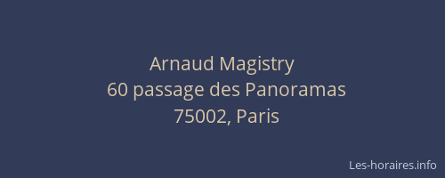 Arnaud Magistry