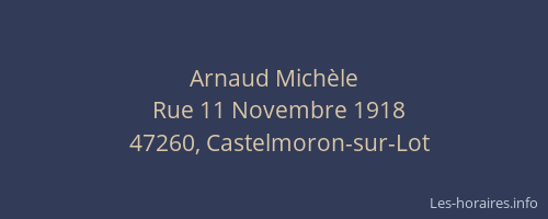 Arnaud Mich&egrave;le
