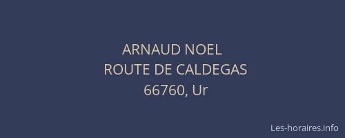 ARNAUD NOEL