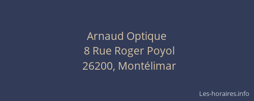Arnaud Optique