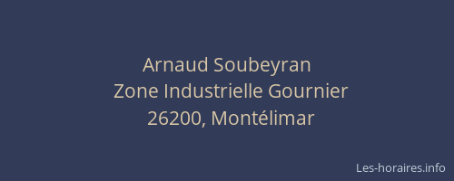 Arnaud Soubeyran