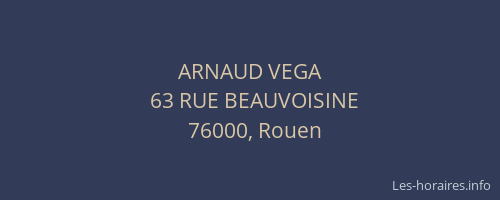 ARNAUD VEGA