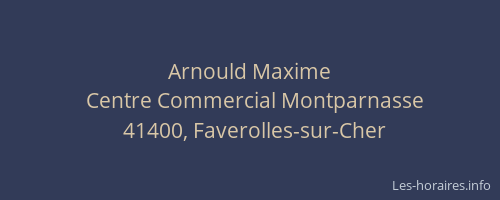 Arnould Maxime