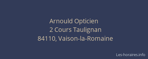 Arnould Opticien